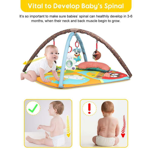 Keeygo Baby Play Mat Zoo Theme Sensory