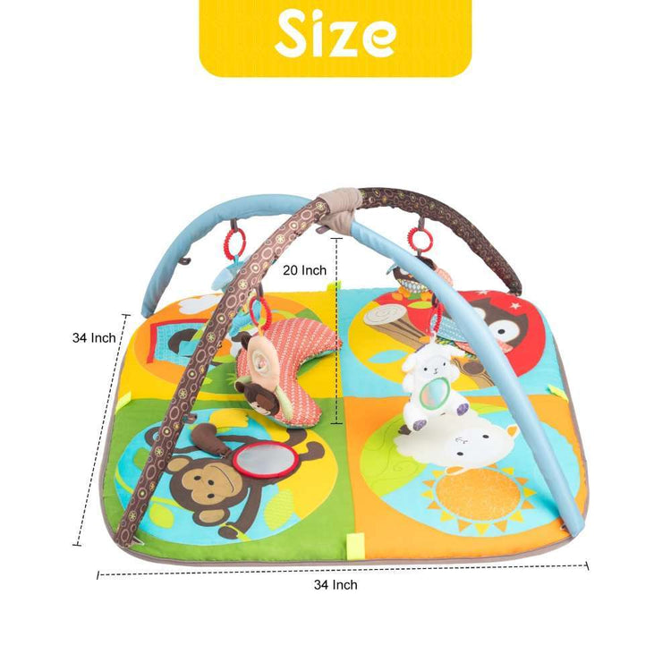 Keeygo Baby Play Mat Zoo Theme Sensory
