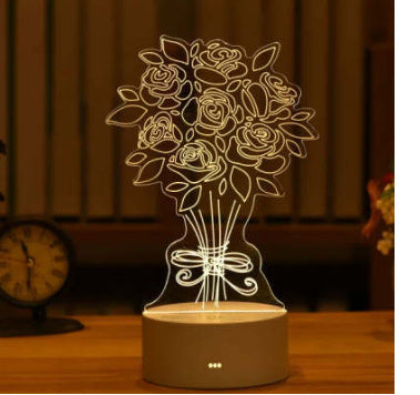 3D Lamp Acrylic USB LED Night Lights
