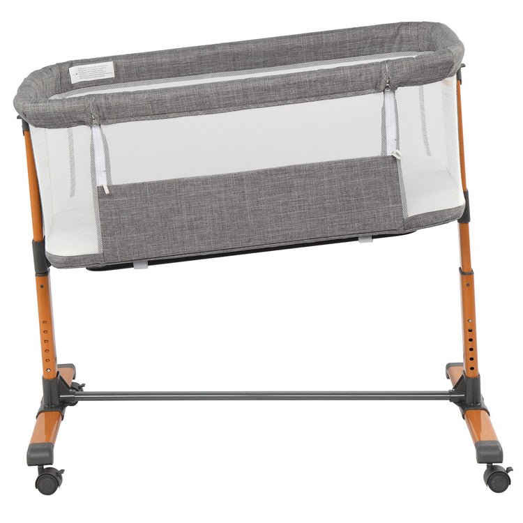 150D Encrypted Cationic Cloth , Grey, Bassinet Bed For Babies